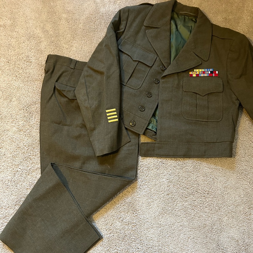 Military Korean War Custom Class A’s Ike jacket WWII